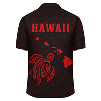 Kakau Polynesian Turtle Map Hawaii Shirt - Red - Polynesian Pride