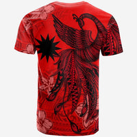 Nauru T Shirt Polynesian Phoenix Bird, Fairytales Bird Red - Polynesian Pride