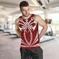 Hawaii Kanaka Polynesian Football Jersey Men's Tank Top - Red - Bernice - AH - Polynesian Pride