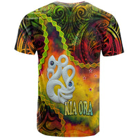 New Zealand Maori T Shirt Aotearoa Manaia Reggae Paua Shell Kia Ora LT9 - Polynesian Pride