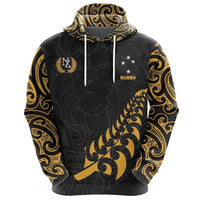New Zealand Maori Lion Rugby Hoodie Customized - Polynesian Pride