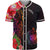 Samoa Baseball Shirt - Tropical Hippie Style Unisex Black - Polynesian Pride