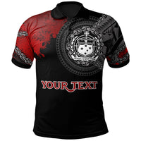 Samoa Polynesian Custom Polo Shirt Polynesian Chain Style Unisex Black - Polynesian Pride