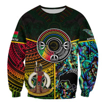 (Custom Personalised) Vanuatu Mix Maori And Aboriginal SweaterShirt LT6 Unisex Art - Polynesian Pride