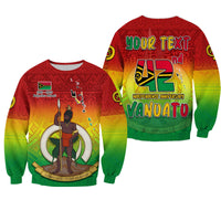 (Custom Personalised) Vanuatu Independence Day Sweatshirt 42nd Anniversary Yumi Yumi Yumi LT13 Unisex Red - Polynesian Pride