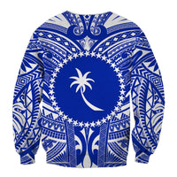 Chuuk Sweatshirt Micronesia Simple Pattern White LT13 - Polynesian Pride