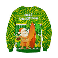 Hawaii Christmas Sweatshirt Polynesian Mele Kalikimaka Santa Claus LT13 - Polynesian Pride