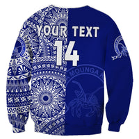 (Custom Text And Number) Queen Salote Tonga College Sweatshirt Class Of Year Tongan Ngatu Pattern LT14 - Polynesian Pride