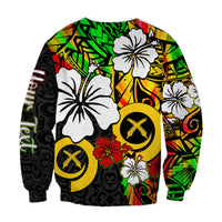 (Custom Personalised) Vanuatu Sweatshirt Polynesia Tie Dye Hibiscus Flowers LT13 - Polynesian Pride