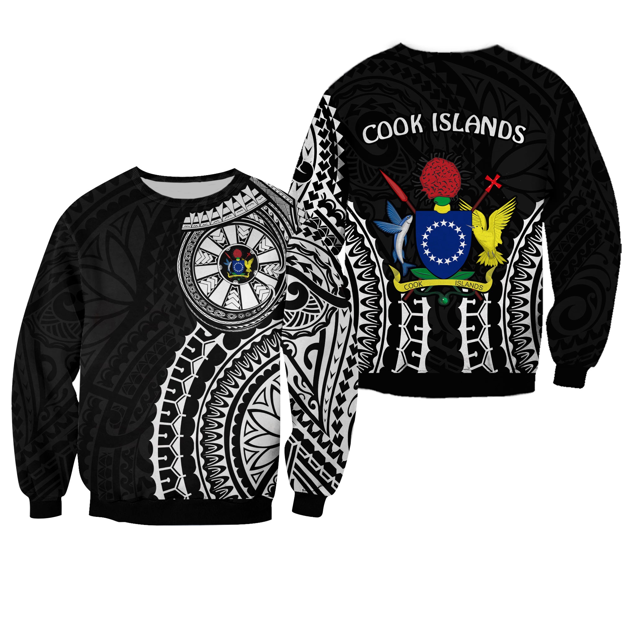 Cook Islands Sweatshirt Polynesian Cultural The Best For You LT13 Unisex Black - Polynesian Pride