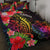 Samoa Quilt Bed Set - Tropical Hippie Style Black - Polynesian Pride