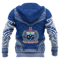 Samoa Polynesian Chief Hoodie Blue Version - Polynesian Pride