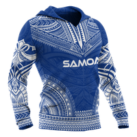 Samoa Polynesian Chief Hoodie Blue Version - Polynesian Pride