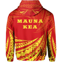 Hawaiian Mauna Kea Polynesian Zipper Hoodie Tornado Style - Polynesian Pride