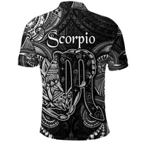 Scorpio Zodiac Polynesian Polo Shirt Unique Style Black LT8 - Polynesian Pride