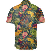 Hawaiian Shirt - Seamless Tropical Flower Plant And Leaf Pattern Shirt - Polynesian Pride
