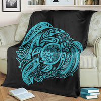 Simple Premium Blankets Blue AH - Polynesian Pride