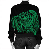 Simple Bomber Jacket Green AH - Polynesian Pride
