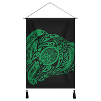 Simple Hanging Poster Green AH Hanging Poster Cotton And Linen - Polynesian Pride