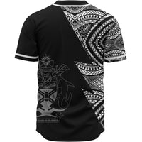 Solomon Islands Custom Personalized Baseball Shirt - Flash Style White - Polynesian Pride