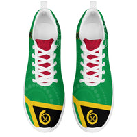 Vanuatu Sporty Sneakers Aboriginal Turtle Mix Sand Drawing LT13 - Polynesian Pride