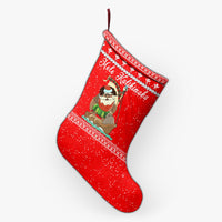 Hawaiian Santa Claus Mele Kalikimaka Stocking - Red - Farah Style - AH - Polynesian Pride