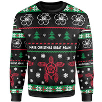 Hawaii Make Christmas Great Again Crewneck Sweatshirt - Polynesian Pride