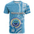 Custom Micronesia T Shirt Vibe Style LT6 Blue - Polynesian Pride