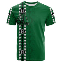 Hawaii Aiea High Mix Kakau T Shirt LT6 Green - Polynesian Pride