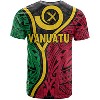 Vanuatu T Shirt Tribal Vanuatu Coat of Arms Flag Style LT9 - Polynesian Pride
