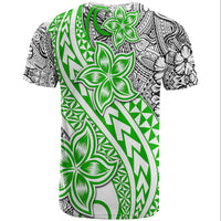 Traditional Polynesian Tribal Tattoo Retro T Shirt Green LT9 - Polynesian Pride