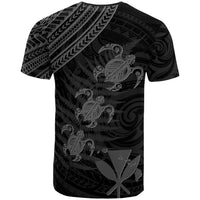 Hawaii Kanaka Turtle Fern Leaves Polynesian T Shirt Quini Style - Polynesian Pride