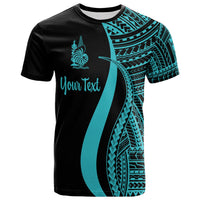 New Caledonia Custom T Shirt Turquoise Micronesian Tentacle Tribal Pattern Unisex Turquoise - Polynesian Pride