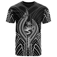 Guam T Shirt Guam Seal Chamorro Tribal White Color Unisex Black - Polynesian Pride