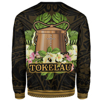 Tokelau Sweatshirt - Polynesian Gold Patterns Collection - Polynesian Pride