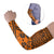 Tonga Custom Personalised Arm Sleeve - Polynesian Style (Set of Two) Orange Set of 2 - Polynesian Pride