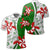 Hawaii Christmas Polynesian Polo Shirt Turtle Candy AH Unisex White - Polynesian Pride
