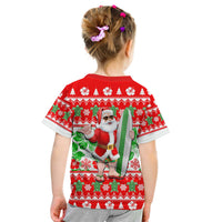 Hawaii Mele Kalikimaka Christmas T Shirt Kid Cool Santa Claus LT6 - Polynesian Pride