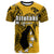 Custom Cook Islands T Shirt Aitutaki LT6 Yellow - Polynesian Pride