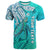 Custom Hawaiian Islands T Shirt Turtle Mix Hawaii Polynesian LT13 Unisex Blue - Polynesian Pride