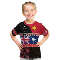 Papua New Guinea and Australia T Shirt KID Aboriginal PNG and AUS LT13 - Polynesian Pride