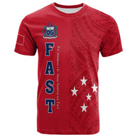Custom F.A.S.T Samoa T Shirt We Ready Polynesian Samoan LT13 - Polynesian Pride