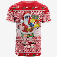 Tonga Christmas T Shirt Cool Santa Claus LT6 - Polynesian Pride