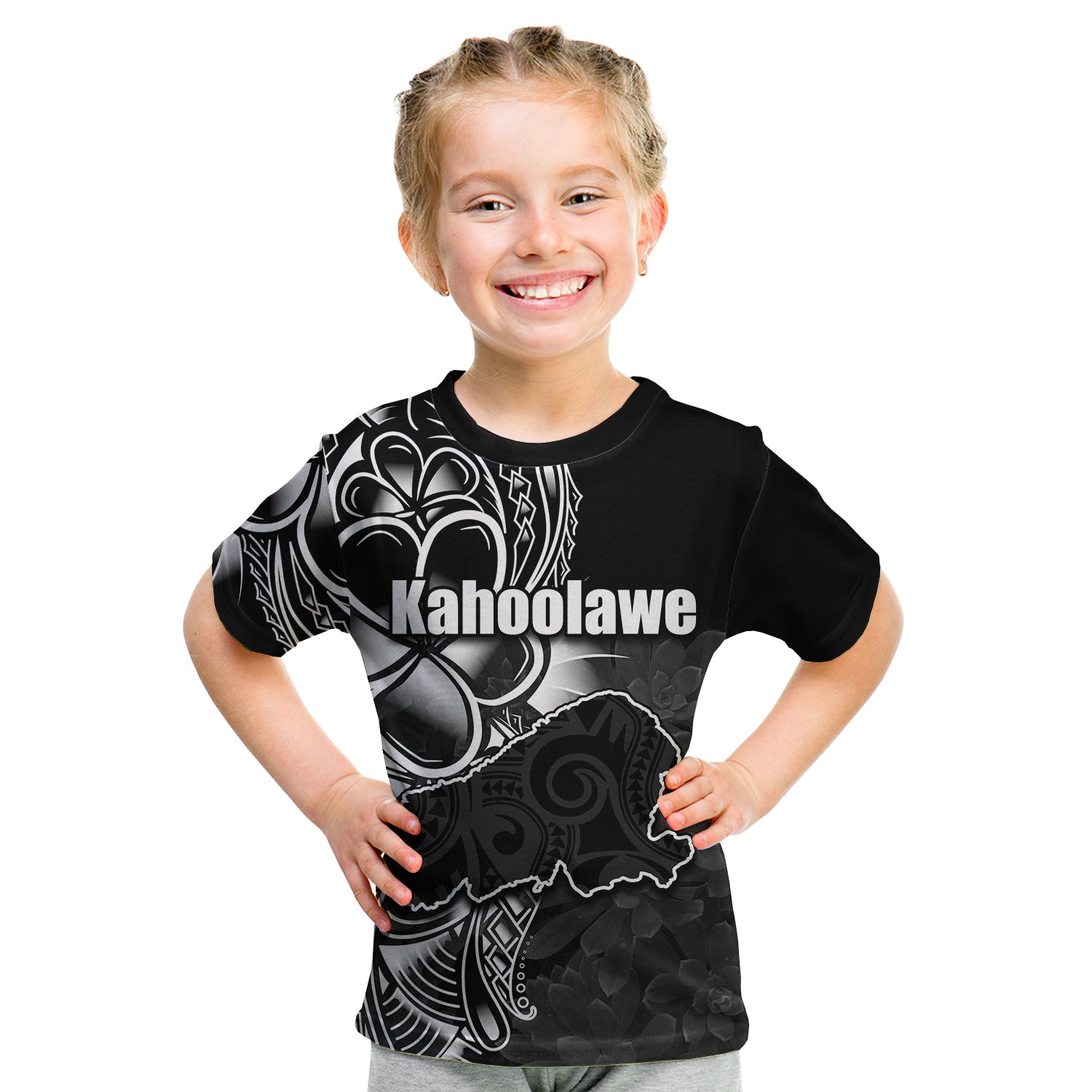 (Custom Personalised) Hawaiian Islands T Shirt Kid Kahoolawe LT6 - Polynesian Pride