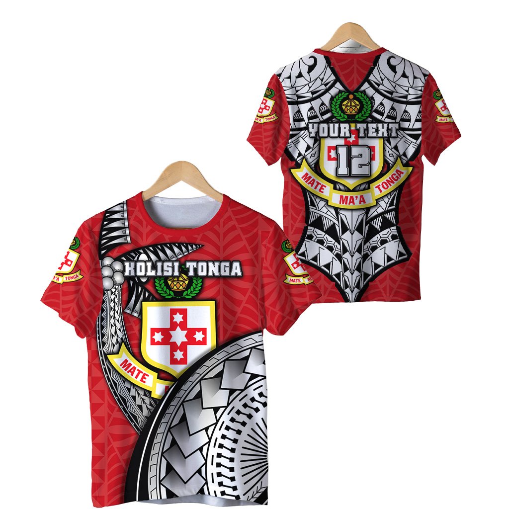 Custom Kolisi Tonga T Shirt Mate Maa Tonga Unique Polynesian Style Unisex Red - Polynesian Pride
