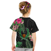 (Custom Personalised) Pohnpei Micronesia T Shirt Kid Tropical Flowers LT13 - Polynesian Pride