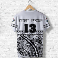 Custom Cook Islands Rugby T Shirt Custom Text and Number - Polynesian Pride