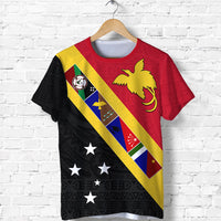 Papua New Guinea Pattern T Shirt Four Province LT13 Unisex Red - Polynesian Pride