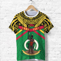 Custom Vanuatu T Shirt Simple Coat of Arms Rugby Unisex Green - Polynesian Pride