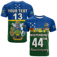 (Custom Text and Number) Solomon Islands National Day T Shirt Independence Day Tapa Pattern LT13 Green - Polynesian Pride